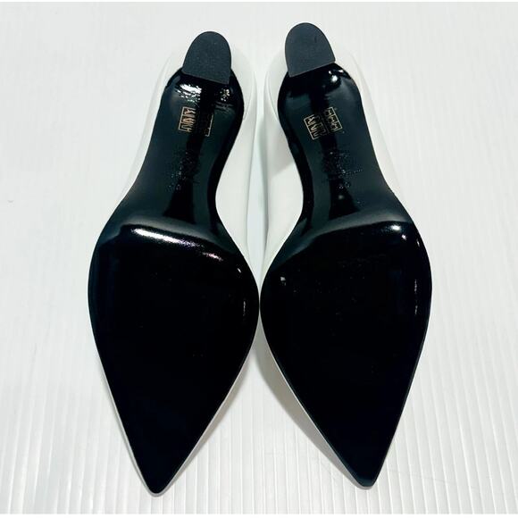 Versace Vitello IT 38/ US 8 Pumps White Leather Medusa Gold Heeled NIB $1050 - Picture 10 of 12